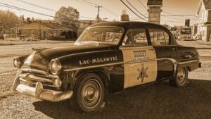 old police car
